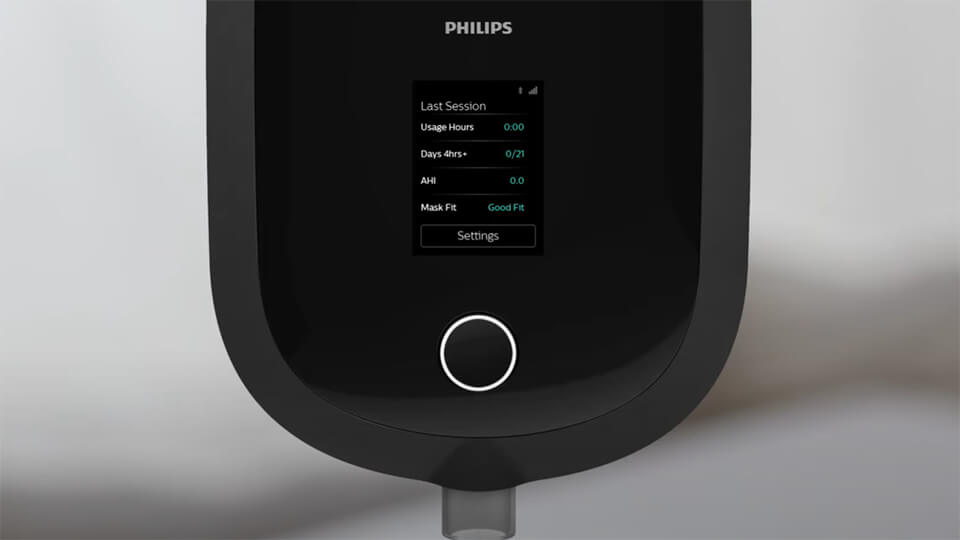 Philips DreamStation&nbsp;2 CPAP Advanced: Men&uuml;s und Komfortfunktionen
