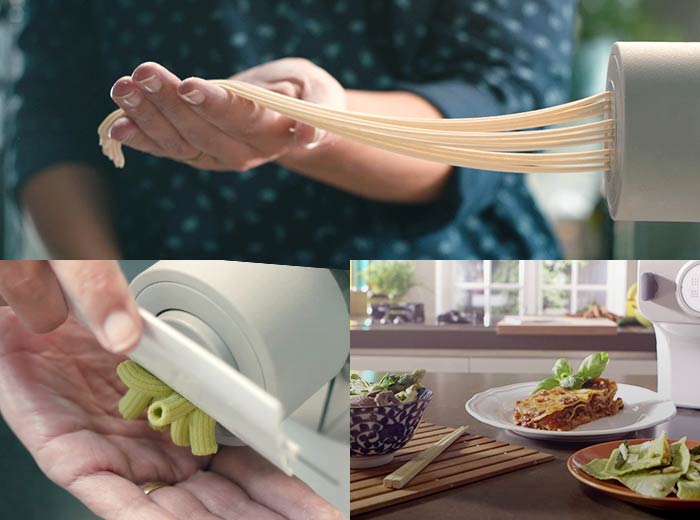 Les p&acirc;tes avec diff&eacute;rentes formes