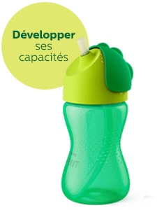 Tasses d'apprentissage avec paille Philips&nbsp;Avent 9 &agrave; 12&nbsp;mois