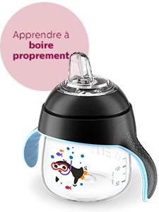 Tasses d'apprentissage avec paille Philips&nbsp;Avent 6 &agrave; 9&nbsp;mois