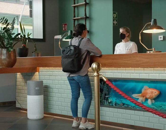 Video Luftreiniger f&uuml;r Schulen & Gewerbe