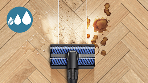 Der kabellose Philips AquaTrio Nass- und Trockensauger 9000 Series reinigt mit 3 Reinigungsmodi