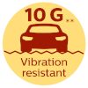 r&eacute;siste aux vibrations