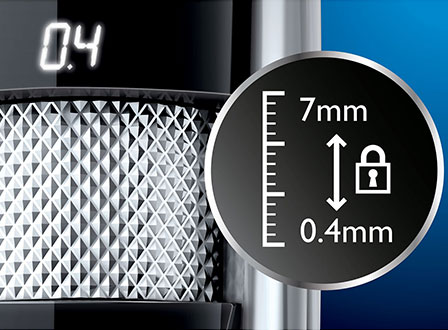 17&nbsp;hauteurs de coupe verrouillables