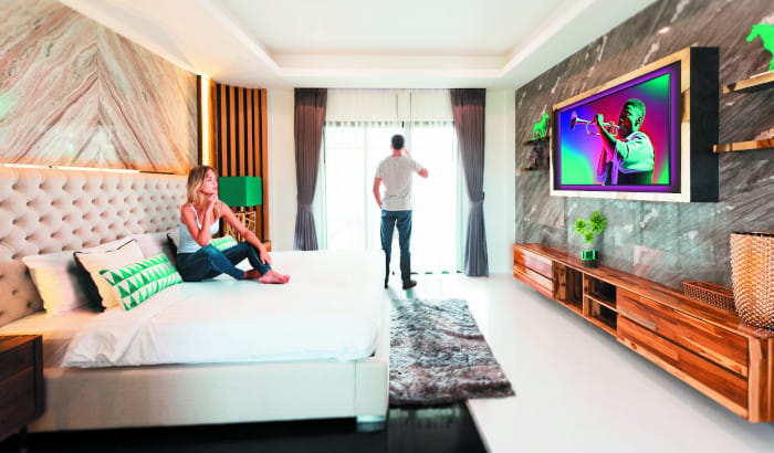 Kommerzieller Fernseher f&uuml;r Hotelgewerbe