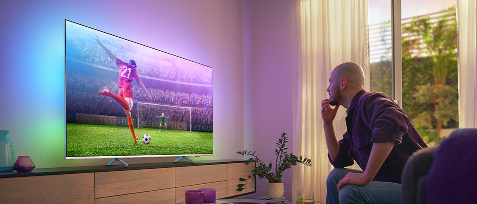 T&eacute;l&eacute;viseur Philips Ambilight | Le meilleur t&eacute;l&eacute;viseur pour le football et autres sports
