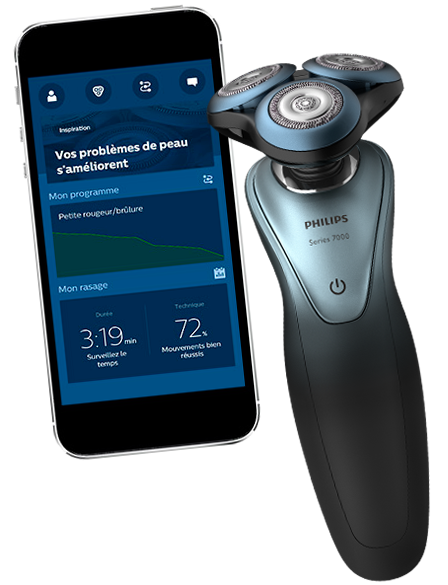 Le capteur de densit&eacute; de barbe BeardAdapt du rasoir Philips Series&nbsp;7000