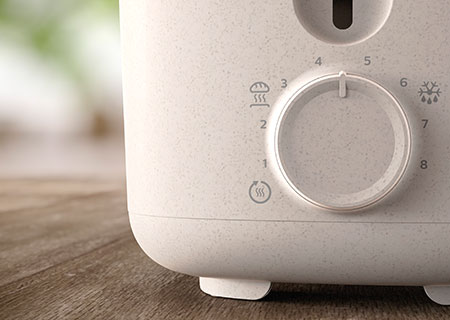 Philips Eco Conscious Edition, mat&eacute;riaux recycl&eacute;s, set petit-d&eacute;jeuner