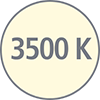Symbol f&uuml;r 3.500&nbsp;Kelvin Farbtemperatur